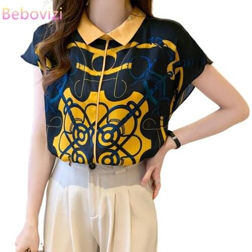 S-XXL 2021 New Fashion New Summer Casual Turn-down Collar Short Sleeve Blouse Tops for Women Office Lady Work Clothes blusas