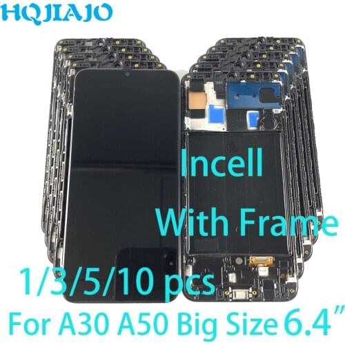 1/3/5/10PCS Incell TFT For Samsung Galaxy A30 A305 A50 A505 LCD Display Touch Screen Digitizer Assembly No fingerprint unlock