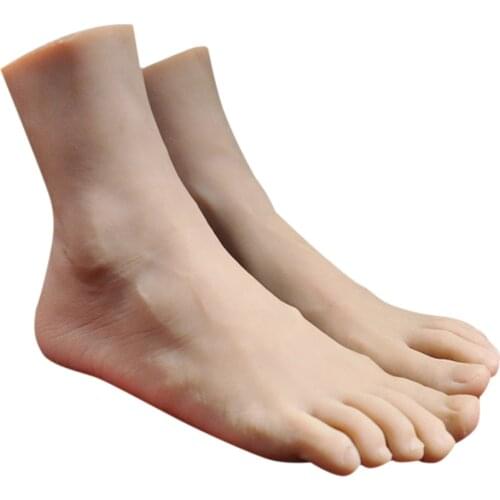 1 Pair Feet Model Male Foot Mannequin for Photography Display Shoes Socks