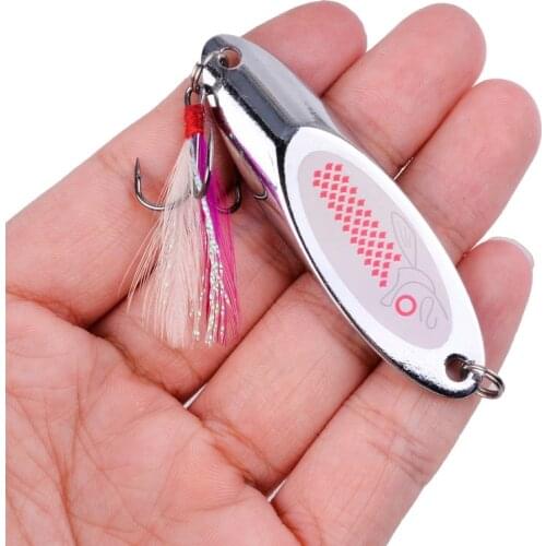 1PCS 7g-35g Metal Spinner Beveled Spoon Trout Fishing Lure Hard Bait Sequins Paillette Artificial Bait Small Hard Spinner