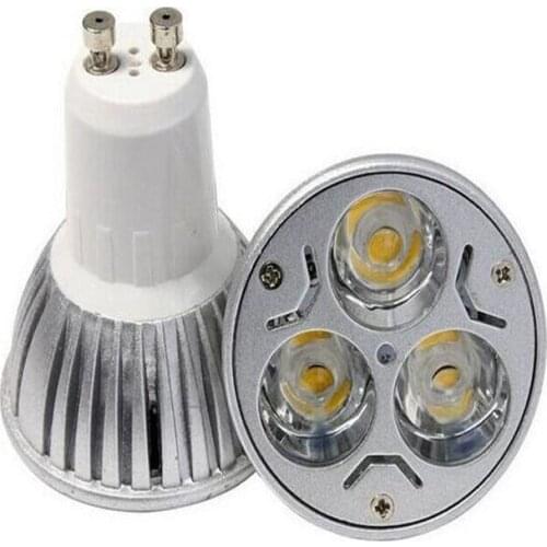 10Pcs New Dimmable GU10 9W Die-Cast Cup LED Spotlight Warm White White Cool White Spot Light Bulb Free Shipping