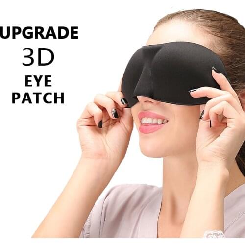 2019 Upgrade 3D Eyeshade Sleep Mask Travel Rest Sleeping Eye Mask Good Shading Stereo Eyepatch Sleep Eye Band Blindfolds