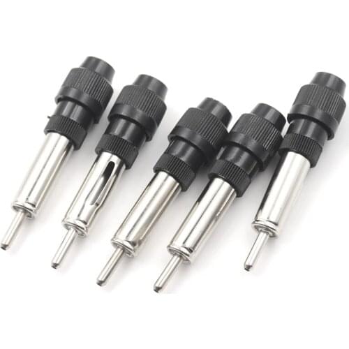 5pcs Auto Car Radio Stereo Din Male Aerial Antenna Repair Connector Plug Socket