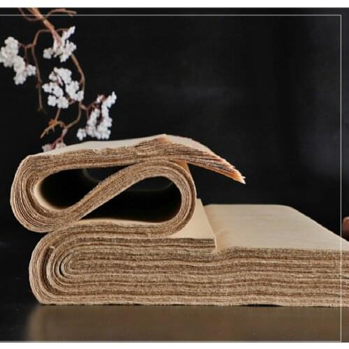 Bamboo Paper Rijstpapier Papel Arroz Chinese Rice Paper Calligraphy Painting Paper Half-Ripe Blank Chinese Brush Writing Supply