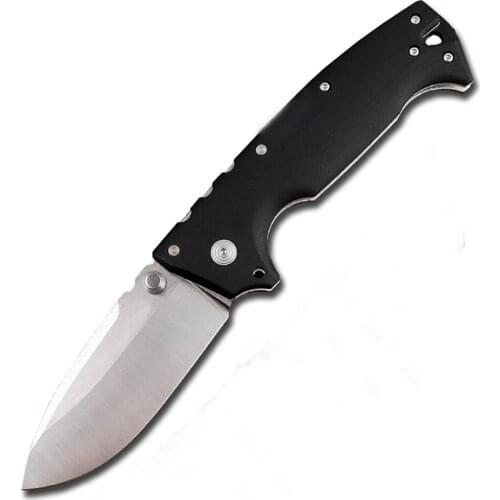 D2 Blade Material G10 + Steel Handle Outdoor Camping Hunting Fishing Pocket Knife Tactical EDC Tool