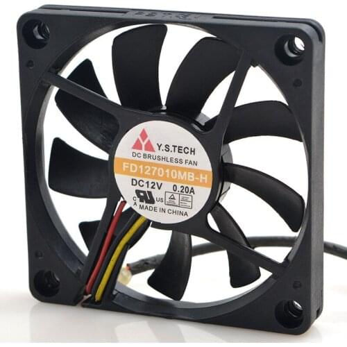 FOR Yuanshan Y.S.TECH 7010 FD127010MB-H 12V 0.20A four-wire PWM Speed Control temperature Control