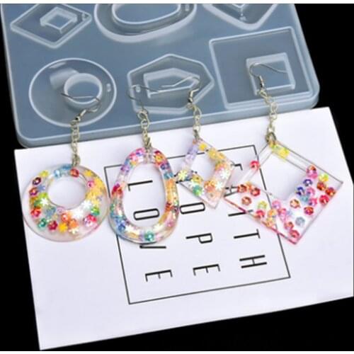 Earrings pendant Epoxy mold DIY sweater chain, keychain and other molds, resin, plaster, clay, decorative crafts tools