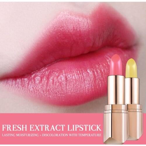 Fruit Lip Balm Natural Exfoliating Lipstick Temperature Color Change Moisturizing Nutritious Lip Balm Lip Tint Makeup TSLM1