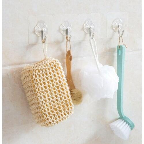 1Pcs Creative Practical PVC Punch Free Strong Stick Bathroom Hooks Multi-Function Convenient Seamless Home Storage Tools