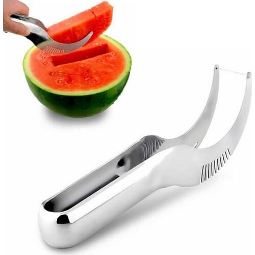 1PC slicer large stainless steel fruit cut Kitchen gadgets cantaloupe watermelon slicer slicing tool cut watermelon cut pumpkin