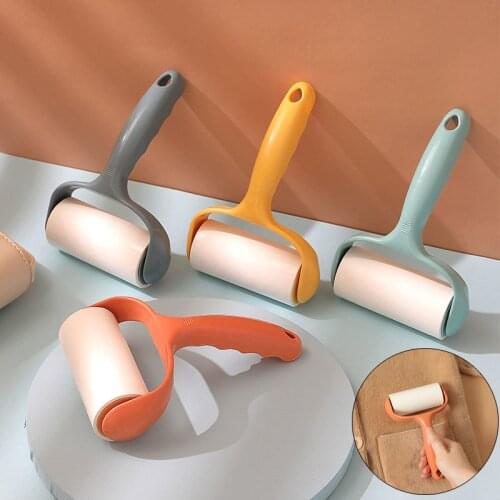 Sticky Paper Tearable Roller Handle Hair Dust Lint Removal Sticking Roller Sofa Clothes Fabric Pet Dog Hair Lint Remover Rollers