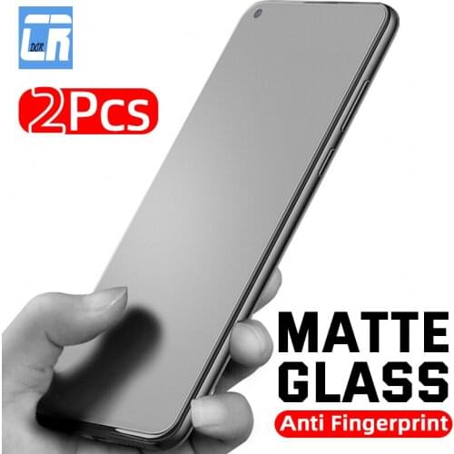 No fingerprint Matte Screen Protector for Xiaomi Poco X3 Nfc X2 M2 M3 F2 Pro A3 Tempered Glass Redmi 9 9a Note 9s 8t 8 7 10 Pro