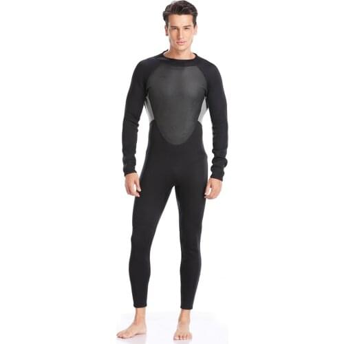 3mm Men Wetsuits Super Stretch Full Body Diving Suit Adjustable Snorkeling Swimming Long Sleeve