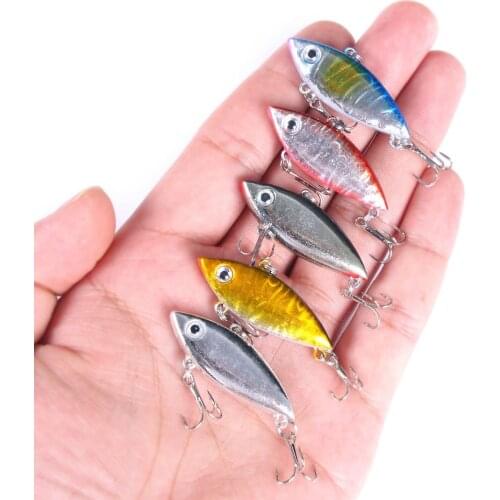 New 4cm 2.7g Mini VIB Fishing Lure Vibration Artificial Baits Hard Bait Fishing Wobblers Bass Crankbait Sinking Fishing Tackle