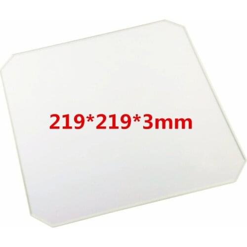 Funssor 219X219X3MM Borosilicate Glass plate for Wanhao Duplicator i3 Anet A8 MP Maker Select 3D Printer