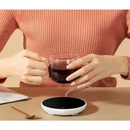 Youpin Cup Warmer Seat Insulation Coaster Electric Hot Plate 55℃ Constant Temperature Rapid Heating Base for Coffee Cup Tea Milk