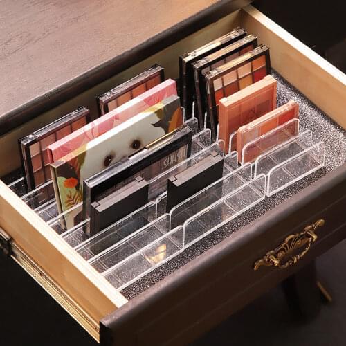Clear Acrylic Makeup Powder Cake Lipstick Holder Eyeshadow Palette Organizer Box Powder Case Multi-layer Desktop Storage Shelf