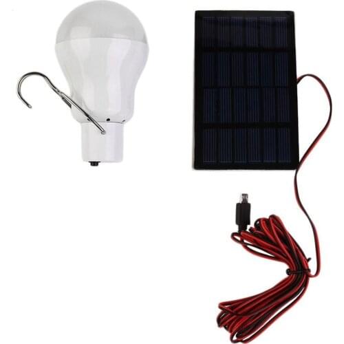 Solar Lamp 110 Lumens 0.8W/5V 15W 6V 3.5Meters Connecting Line Solar Light Family Camping Outdoor Activities Portable Solar Lamp
