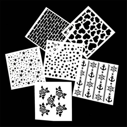 1PC Cheery Flower Shaped Reusable Stencil Airbrush Painting Art DIY Home Decor Scrap booking Album Crafts