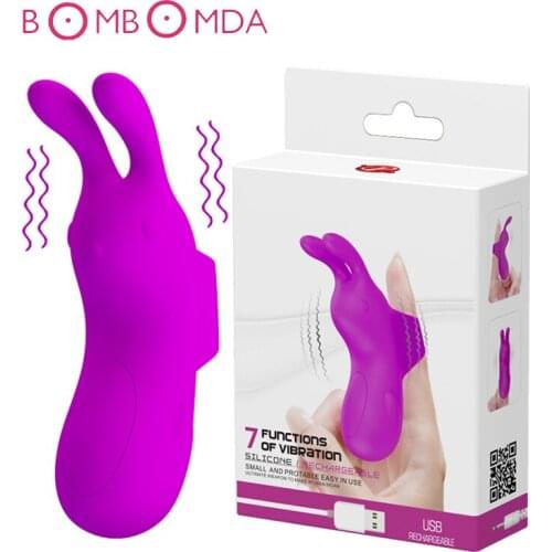 Sex Finger Vibrator Sex Toys For Woman Clitoris Stimulation G spot Nipple Massager 7 Speed Vibration Masturbation Adult Products