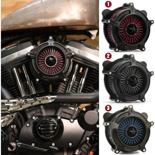 Spike turbine air cleaners for harley flhx flhr 107 114 117 engine air intake kit touring 2017-2020 air filter for softail 2018