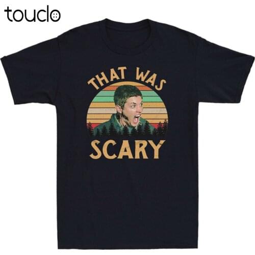Dean Winchester Supernatural That Was Scary Funny Vintage MenS T Shirt Cotton