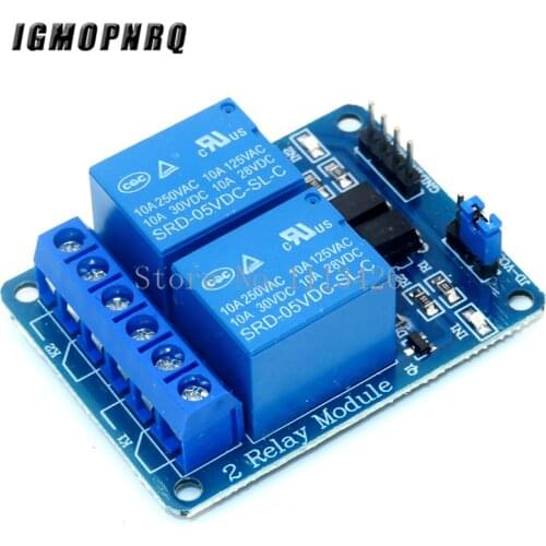 10PCS 5V 2 Channel Relay Module Shield for ARM PIC AVR DSP Electronic