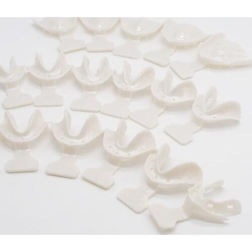 17 Pcs/Set Dental Impression Trays Autoclavable Teeth Holder Edentulous Jaws Care Teeth Dentist Oral Tools With Box
