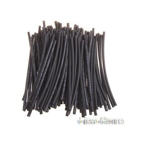 200+-2%pcs 2.5mm Diameter Red Yellow Green Blue Black White Clear Heat Shrinkable Tube Shrink Tubing 100mm length 2:1