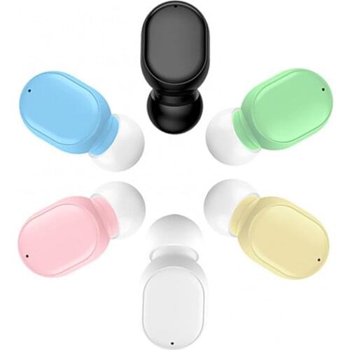 5.0 Wireless Noise Reduction Universal Bottom Control Bluetooth Sport Gaming Earphone for Xiaomi for Huawei with Mic