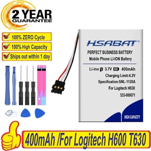 Top Brand 100% New 533-000071 AHB521630 533-000069 Battery for Logitech Ultrathin Touch H600 T630 N-R0044 UE3500 UE4500 UE310