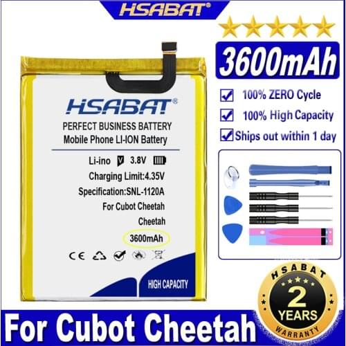 HSABAT Cheetah 3600mAh Battery for Cubot Cheetah Batteries