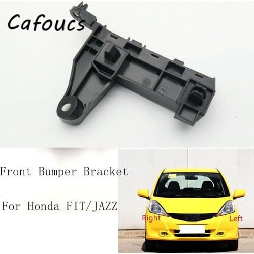 Cafoucs Car Front Bumper Bracket Holder Support For Honda FIT JAZZ GE6 GE8 2009 2010 2011