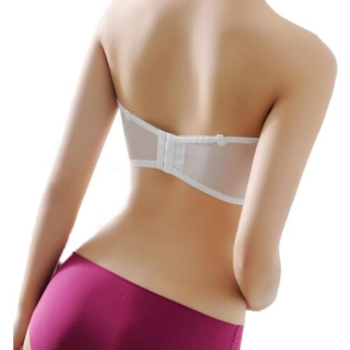 Sexy Women Solid Underwear Bralette Full Cup Strapless Bra Headband Sujetador Hollow Breathable Lingerie Girl Brassiere Bh
