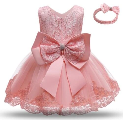 Baby Girls Fluffy Bow knot Princess Dress Toddler Kids Birthday Tulle Fabrics Party Vestidos Children Casual Clothing Wear