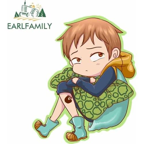 EARLFAMILY 13cm x 10.7cm for The Seven Deadly Sins Harlequin Waterproof Motorcycle Anime Decoration Car Stickers Cartoon Decal