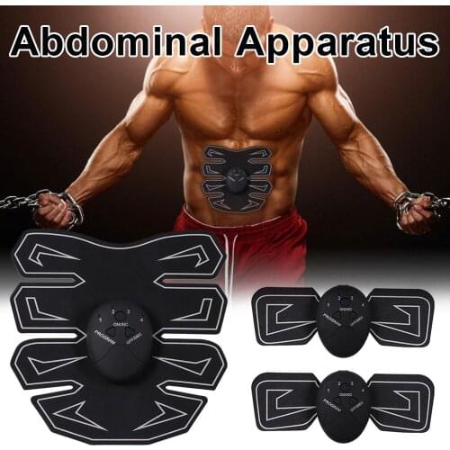 EMS Abdominal Muscle Patches Lazy People Fitness Stickers Outdoor Office Household Fitness Equipment with 8pcs hydrogel Gel Sti