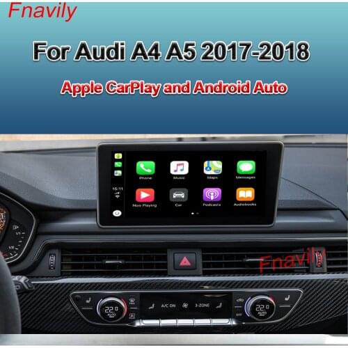 Fnavily OEM Retrofit Wireless CarPlay Box Waze Google Map For Audi A4 A5 Apple CarPlay and Android Auto Retrofit Kit