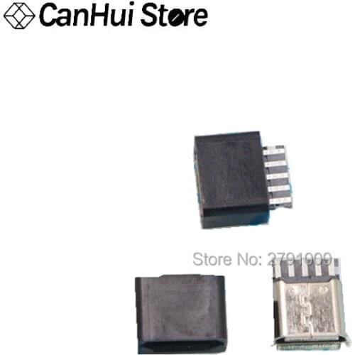 10PCS Soldering Micro USB Connector Female Mini USB Socket For DIY 5Pin With Plastic Protective Cases M002 Hot New