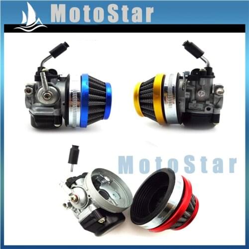 Racing Carburetor Carb + 59mm Air Filter For 2 Stroke 49cc 50cc 60cc 66cc 80cc Gas Motorized Bicycle Push Bike