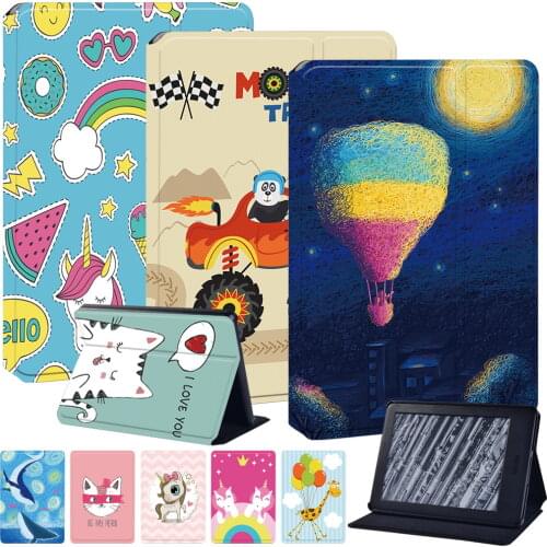For Amazon Kindle Paperwhite 1 2 3 4 (5th 6th 7th 10th)/Kindle 10th Gen 2019/8th 2016 Tablet Case Leather Flip Cover Stand Cover