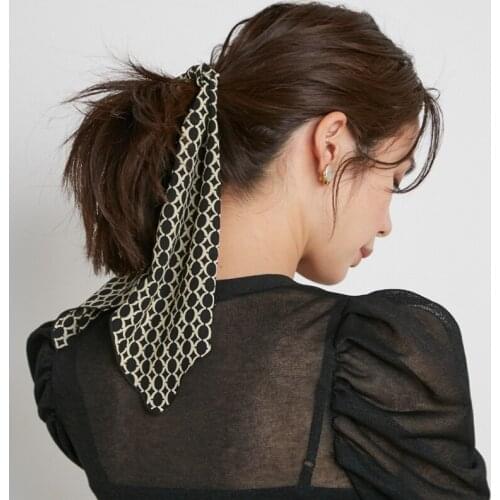 Fashion New Scrunchies Sweet Hair Rope Ties Women Chic Temperament Tassels Hairband Print Hair Ribbon Elegant Hair Accessories