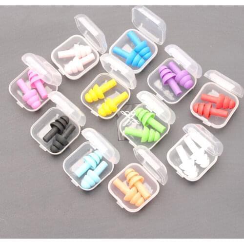NMSAFETY 3 pairs Soft Silicone Ear Plugs Reusable Hearing Protection Noise Reduction Protective Earplugs