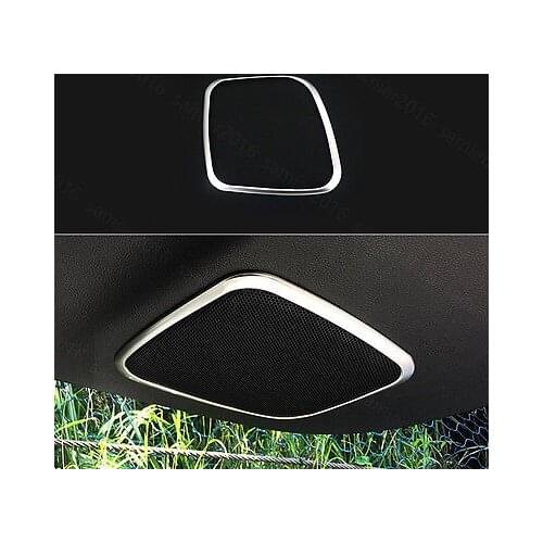 Fit For Toyota Alphard 15-17 Stainless Rear Door Trunk Spearker Frame Cover Trim