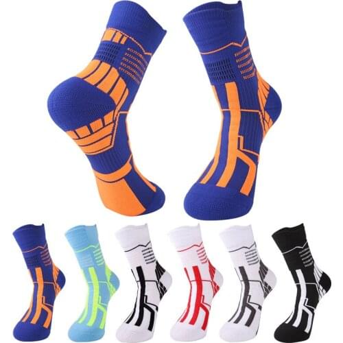 Professional Basketball Socks Men Elite Thick Sports Socks Non-slip Durable Skateboard Cushion Towel Bottom Socks