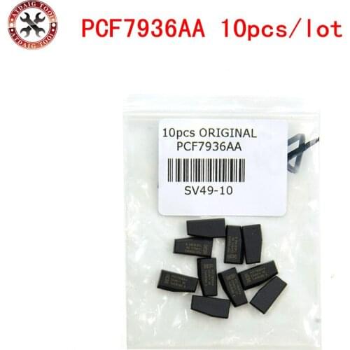 10pcs/lot Car key transponder Blank PCF7936AA transponder chip can replace Original 7936AS Programming Copy Replace lost key