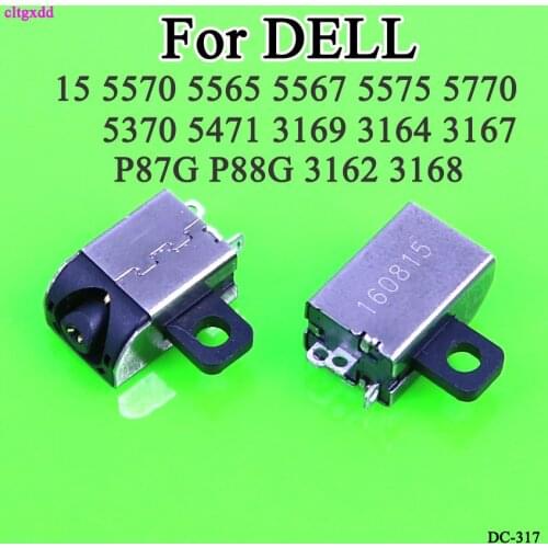 Cltgxdd DC Power Jack for DELL Inspiron 15 5565 5567 5370 5471 P87G P88G 3162 3168 3169 3164 3167 DC Connector Laptop Socket