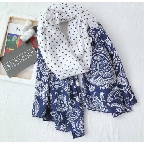 Cashew Tassels floral hijab scarf printe floral polka dot shawls muslim scarves viscose wraps Islamic headband scarves 10pcs/lot