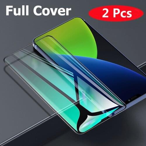 2Pcs 3D Full Cover Tempered Glass For iPhone 11 12 Pro Max 12mini SE2020 Screen Protector Protective film for iPhone XR X XS Max