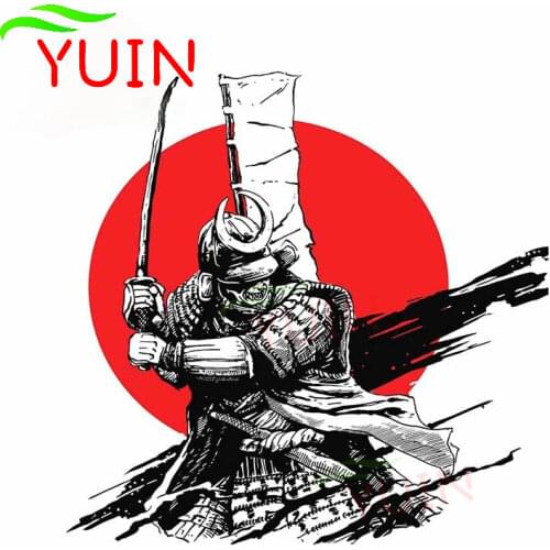 Personality Car Sticker Samurai Japanese Culture Cars Styling Decal PVC Bumper Decoration Accessories Waterproof Decals 13*13cm